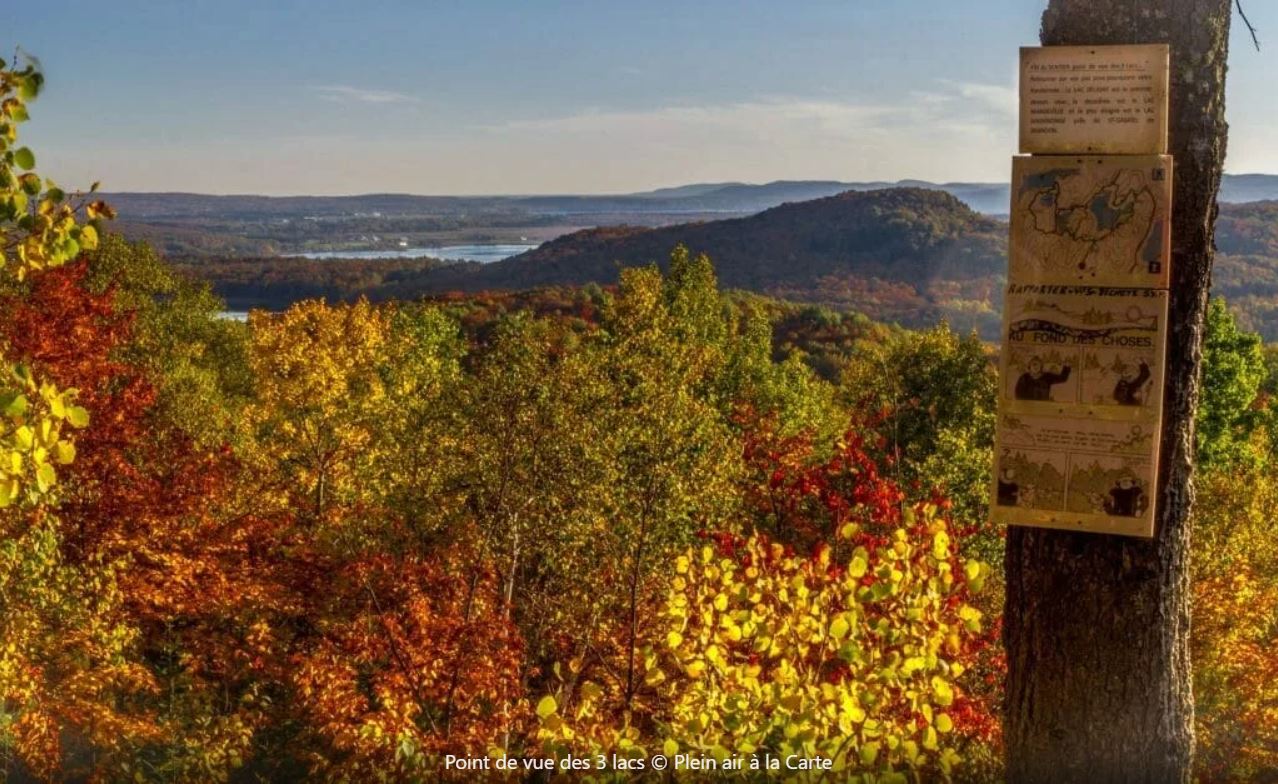 Point de vue des 3 lacs - sentiers-du-lac-en-coeur - source_ Plein air à la carte